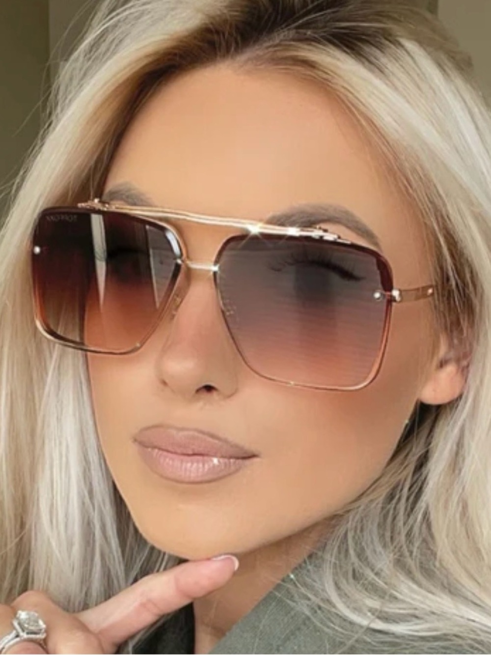 TikTok Viral Bella Sunglasses (coffee) BRAND NEW